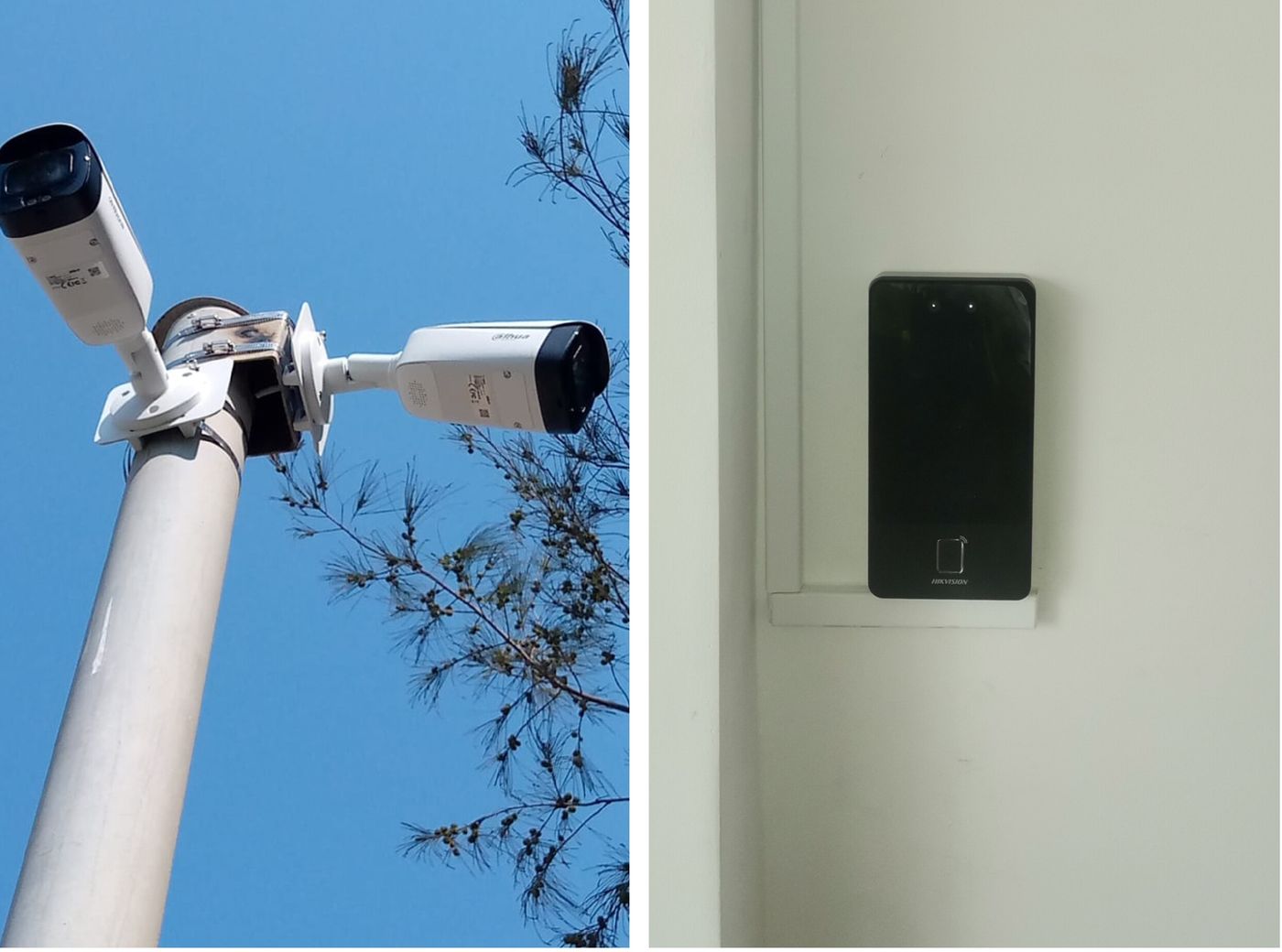 CCTV e controlo de acesso por biometria